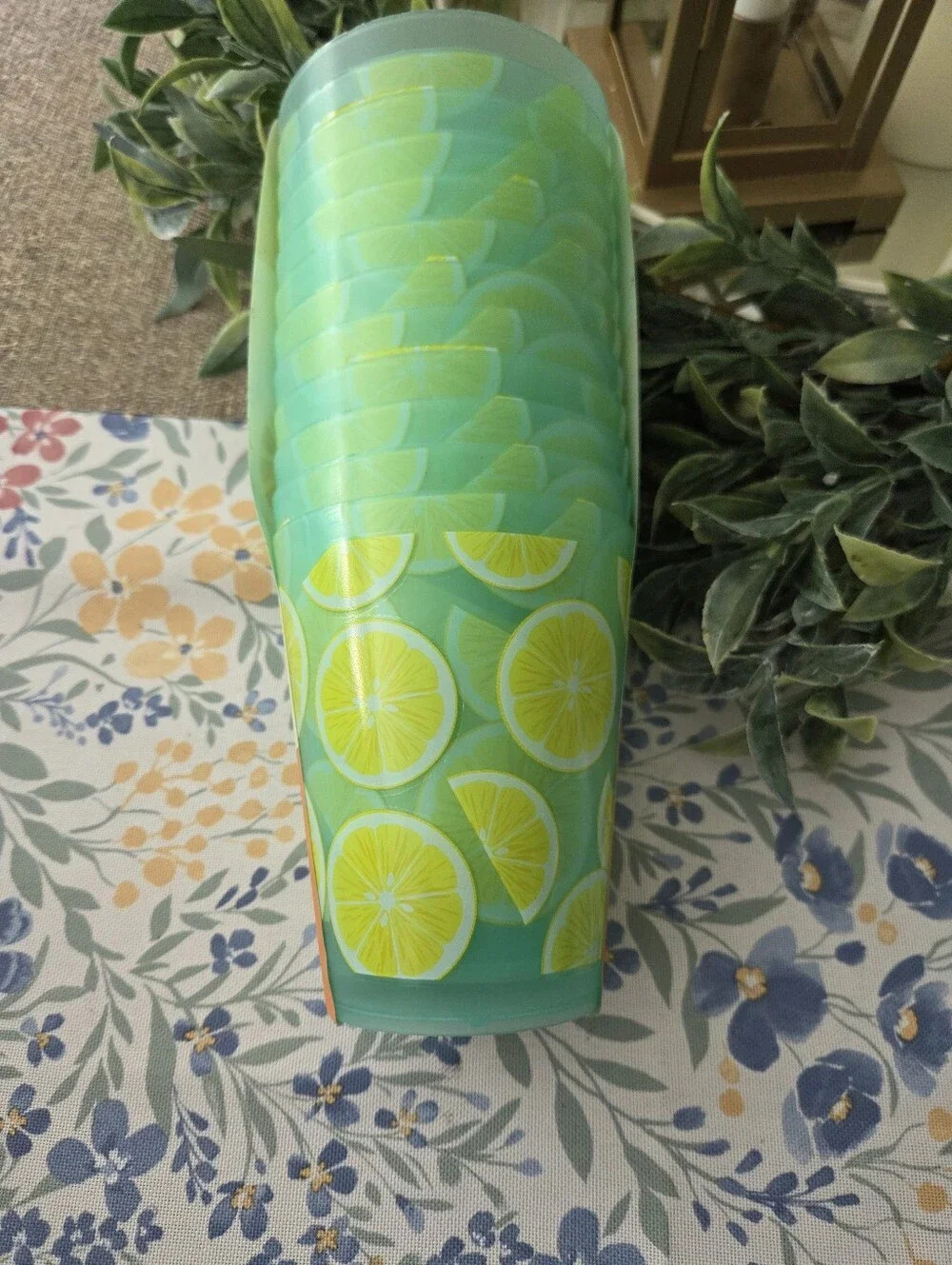 C&C California Green Lemon Slice Acrylic Tumbler